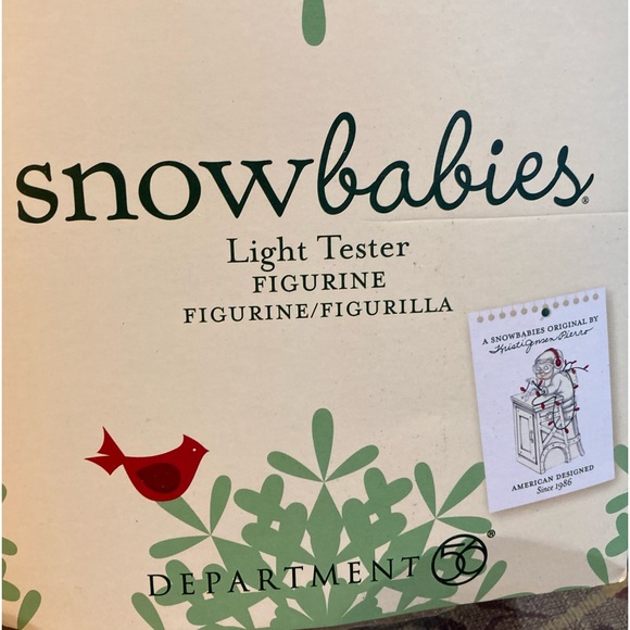 Department 56 Snow Babies “Light Tester” Porcelain Figurine. New in box. - Picture 6 of 8